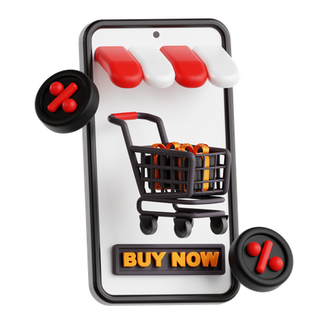 Compras online  3D Icon