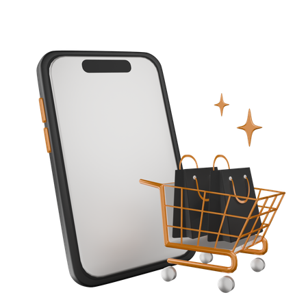 Compras online  3D Icon