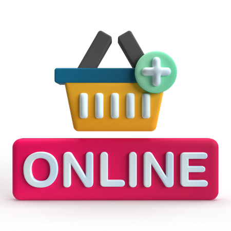 Compras on-line  3D Icon