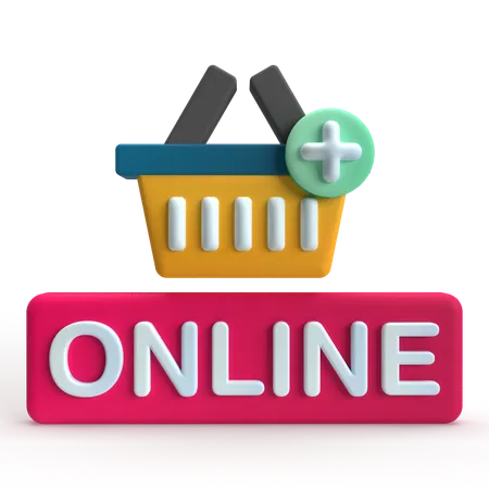 Compras on-line  3D Icon