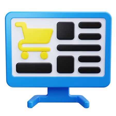 Compras online  3D Icon