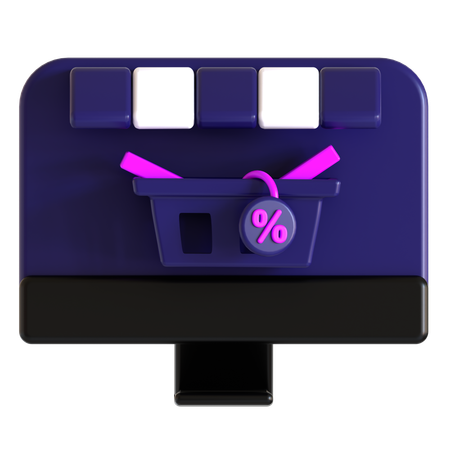 Compras online  3D Icon