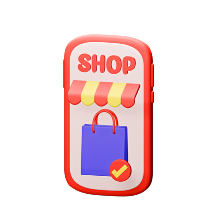 Compras on-line 2  3D Icon