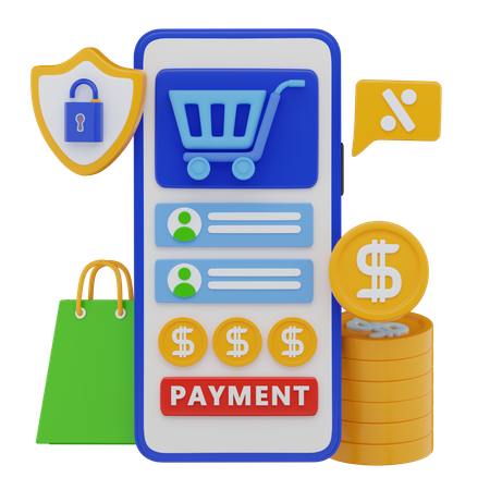 Compras online  3D Icon