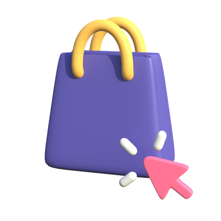 Las compras en línea  3D Illustration