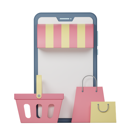 Compras online  3D Icon