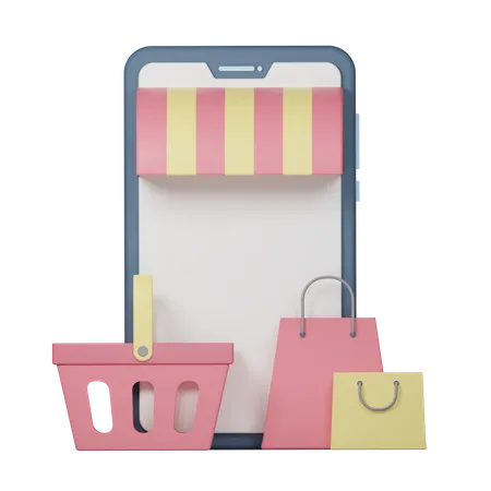 Compras online  3D Icon