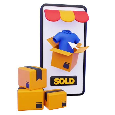 Compras online  3D Icon