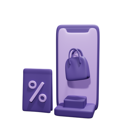 Compras online  3D Icon