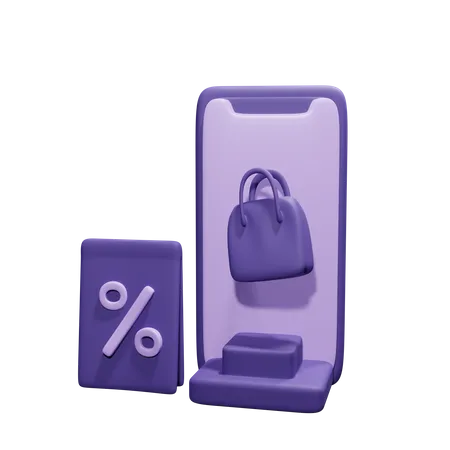 Compras online  3D Icon