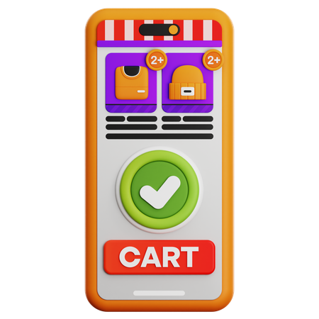 Las compras en línea  3D Icon