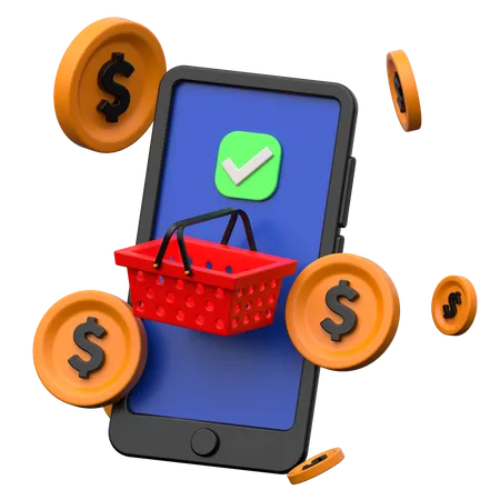 Compras online  3D Icon