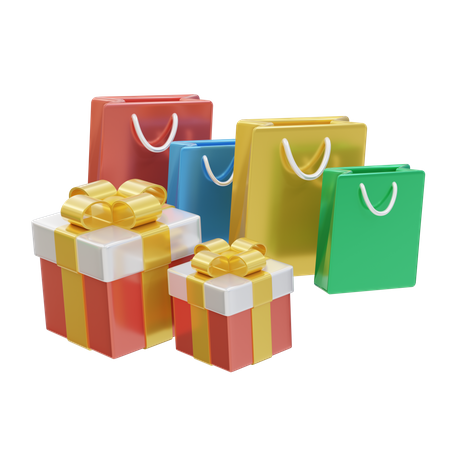 Las compras en línea  3D Illustration