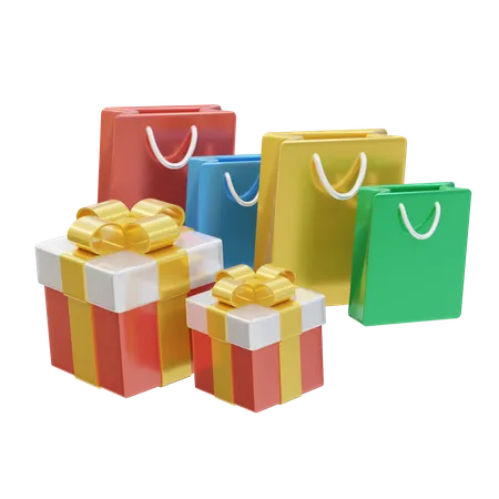 Las compras en línea  3D Illustration