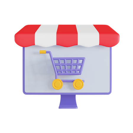 Compras online  3D Icon