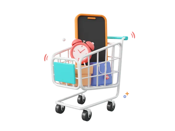 Compras online  3D Icon