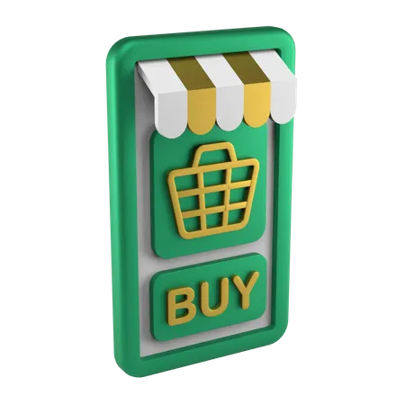 Compras online  3D Icon