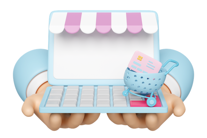 Compras online  3D Icon