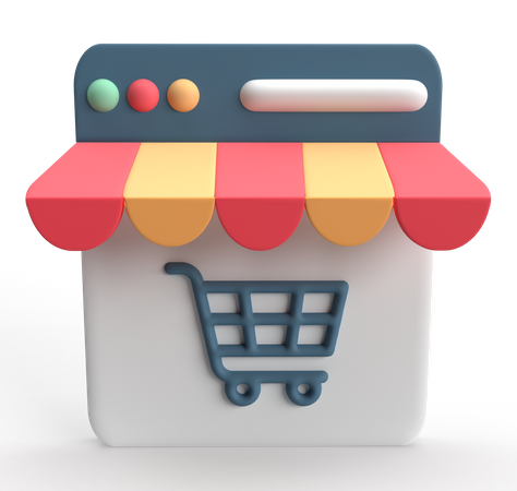 Compras online  3D Icon