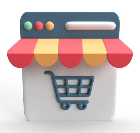 Compras online  3D Icon