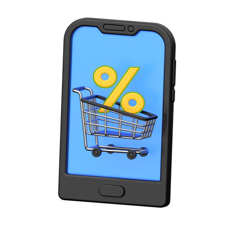 Desconto em compras on-line  3D Icon