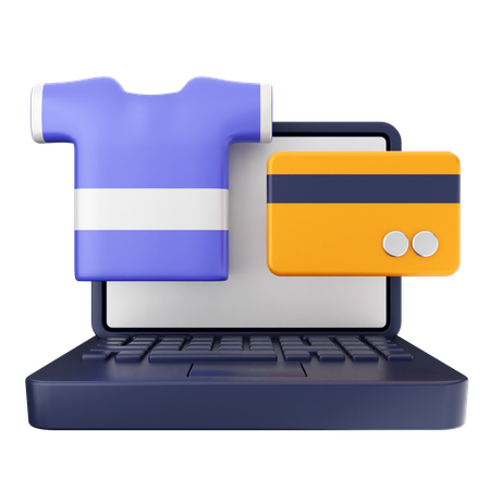 Pagamento de compras on-line  3D Icon