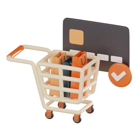 Pagamento de compras  3D Icon