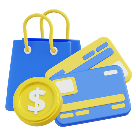 Pagamento de compras  3D Icon