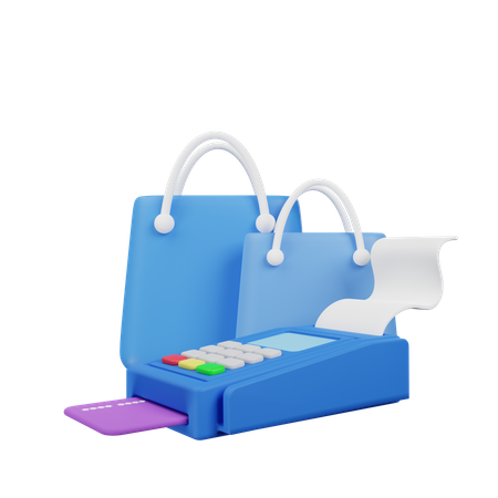 Pagamento de compras  3D Icon