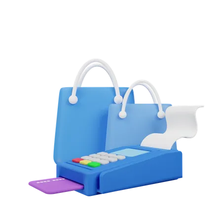 Pagamento de compras  3D Icon