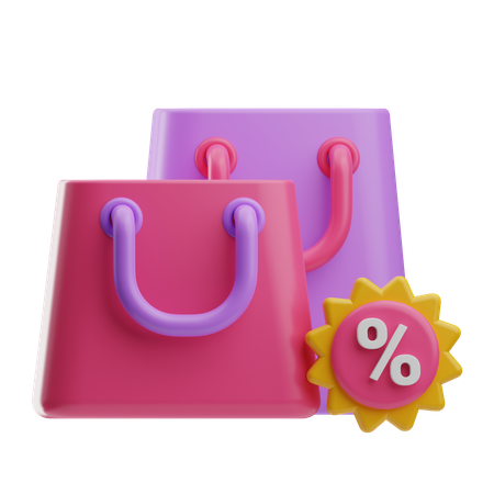 Venda de compras  3D Icon