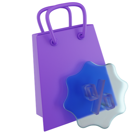 Venda de compras  3D Icon