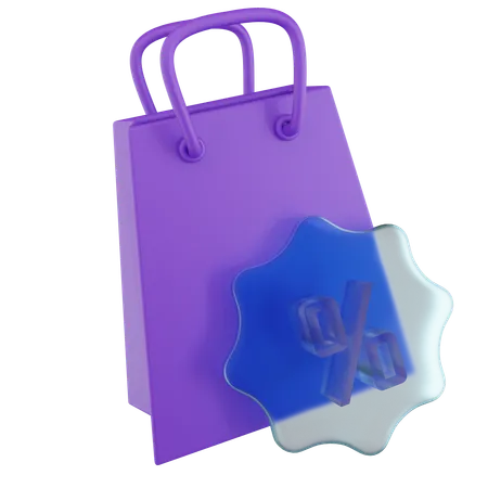 Venda de compras  3D Icon