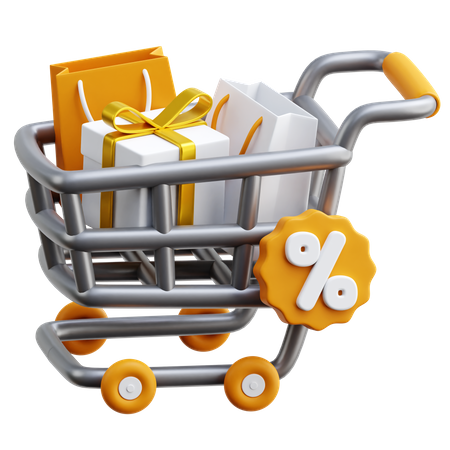 Venta de compras  3D Icon