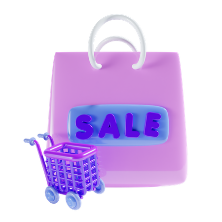 Venta de compras  3D Icon