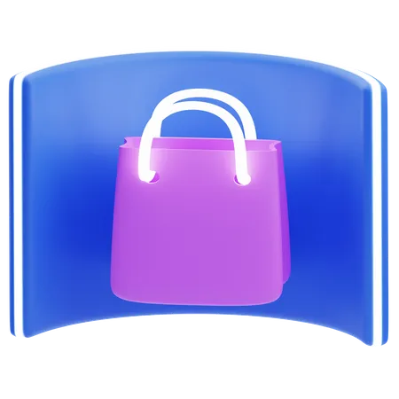 Compras virtuais  3D Icon