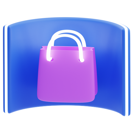 Compras virtuales  3D Icon