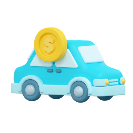 Comprar carro  3D Icon