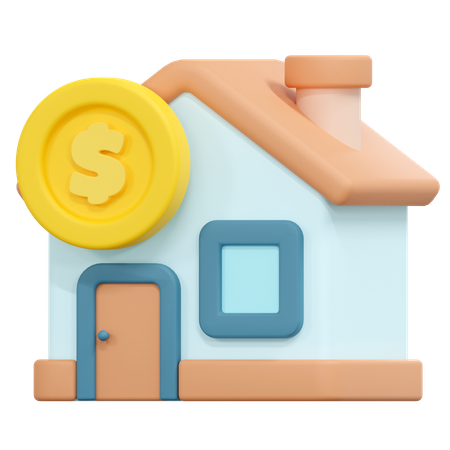 Comprar casa  3D Icon