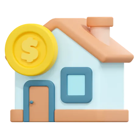 Comprar casa  3D Icon