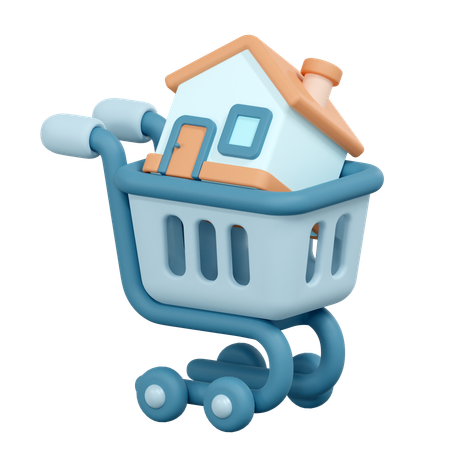 Comprar casa  3D Icon