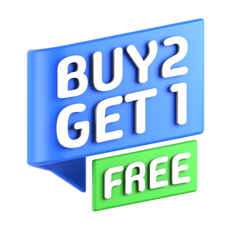 Compre dois ganhe um grátis  3D Icon