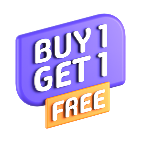 Compre uno y llévese otro gratis  3D Icon