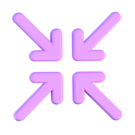 Compress Arrows  3D Icon