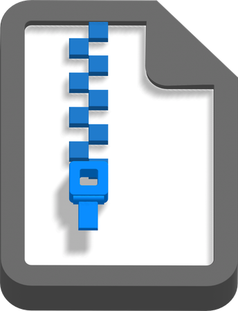 Compressed file  3D Icon