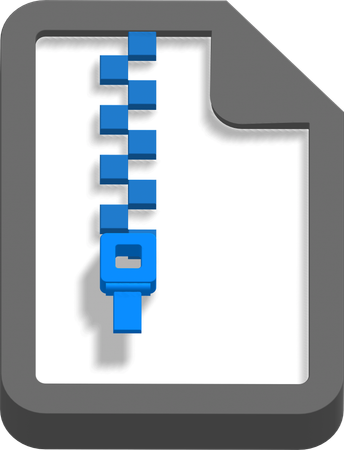 Compressed file  3D Icon