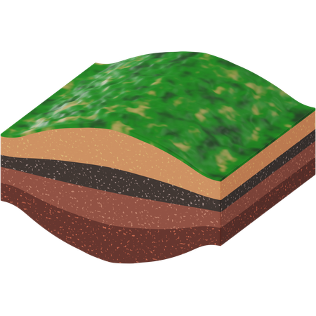 Compression stress in Earth's Crust  3D Icon
