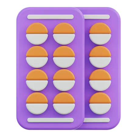 Comprimé de vitamines  3D Icon