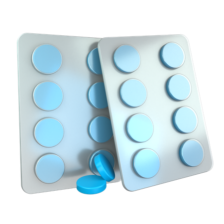 Comprimés alvéolés  3D Icon