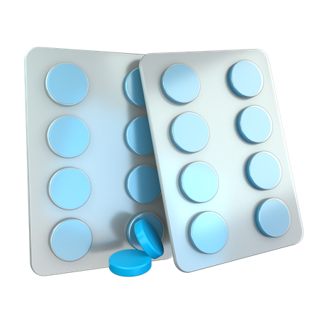 Comprimidos blister  3D Icon